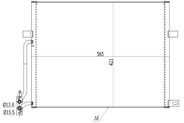 Condensator, climatizare MTR 13054570