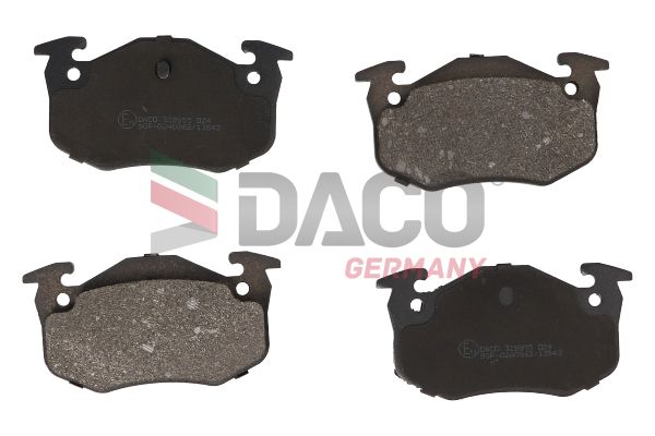 Zestaw klocków hamulcowych, hamulce tarczowe DACO GERMANY 329955