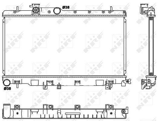 Chladič, chlazení motoru NRF 53038