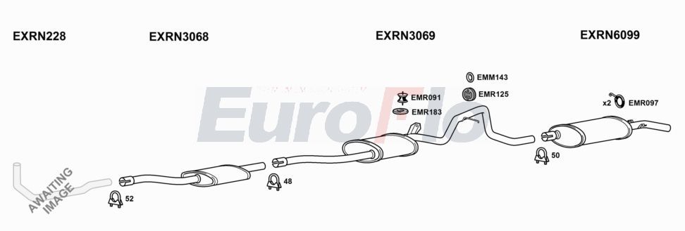 Układ wydechowy EUROFLO RN18203001A00