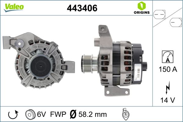 Alternator VALEO 443406