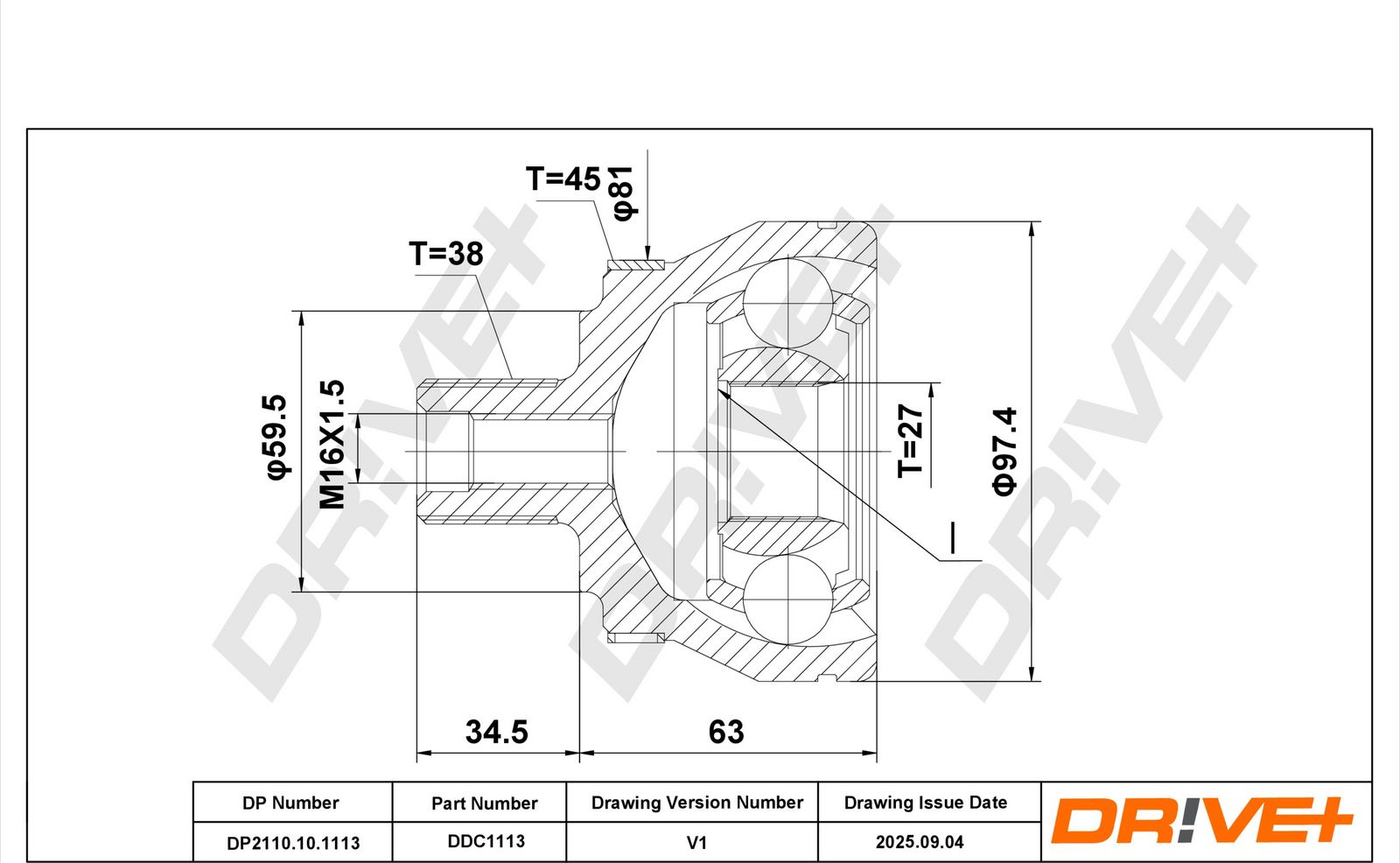 Set articulatie, planetara Dr!ve+ DP2110.10.1113