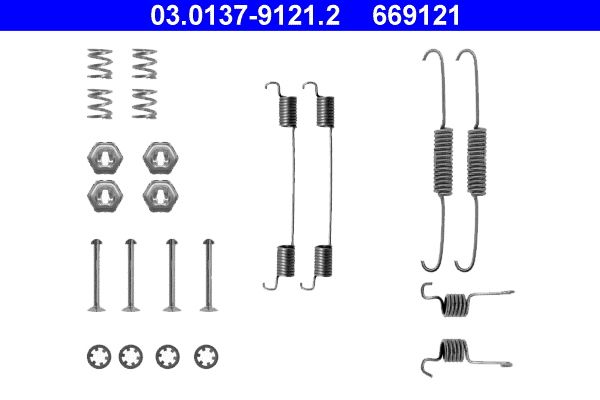 Set accesorii, sabot de frana ATE 03.0137-9121.2