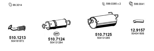 Układ wydechowy ASSO ART4233