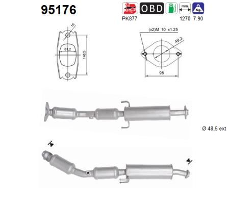 Katalizator AS 174100T110