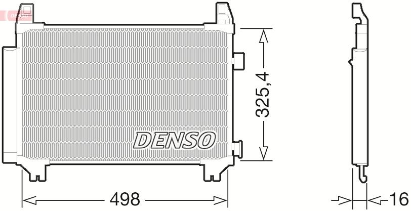 Kondenzátor, klimatizace DENSO DCN50029