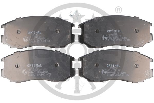 Zestaw klocków hamulcowych, hamulce tarczowe OPTIMAL BP-10325