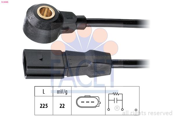 Senzor batai FACET Made in Italy - OE Equivalent 9.3045