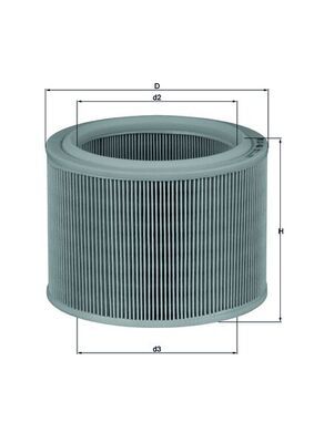 Vzduchový filtr KNECHT LX 486