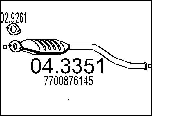 Catalizator MTS 04.3351