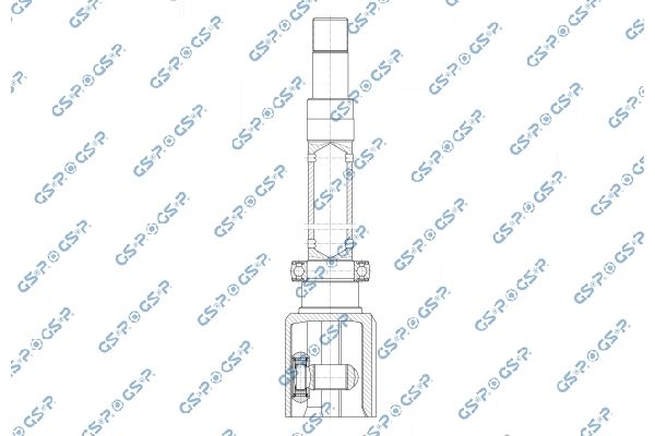 Zestaw przegubu, wał napędowy GSP 602507