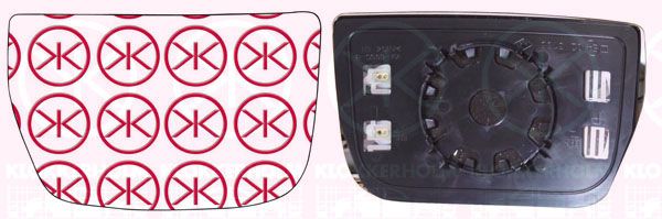 Szkło lusterka, lusterko zewnętrzne KLOKKERHOLM 30811067