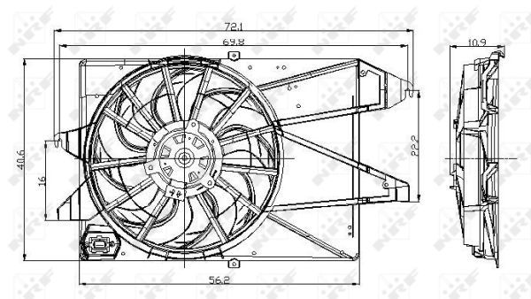 Ventilateur, refroidissement du moteur
