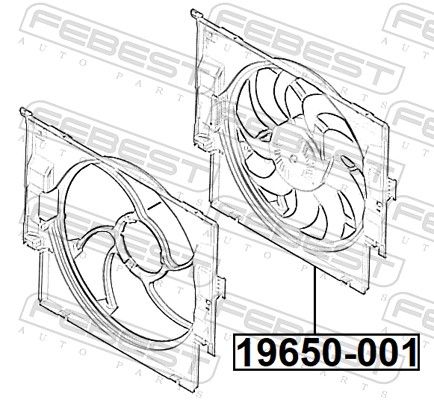 gebr. Lüfterzarge mit Motor (GEB20931), Bild 1 von 2