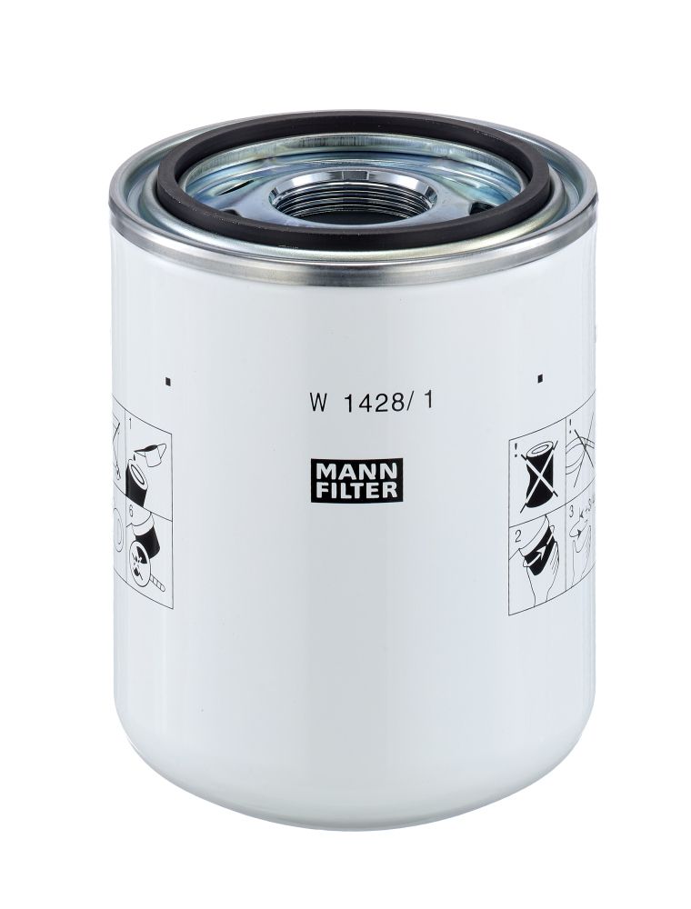 Filter, drifthydraulik MANN-FILTER W 1428/1 för MASSEY FERGUSON, CLAAS