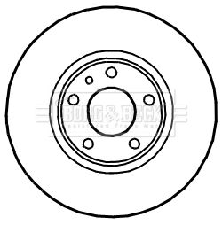 Tarcza hamulcowa BORG & BECK BBD4907
