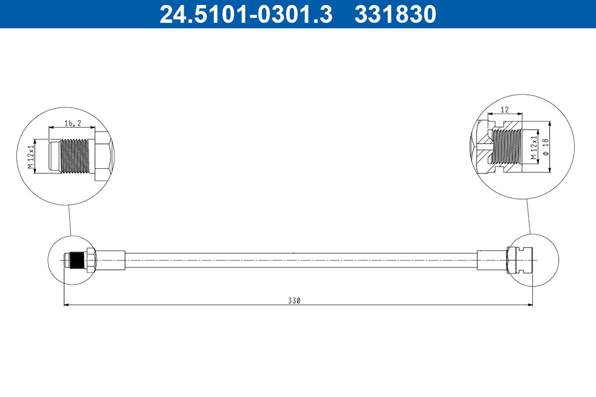 Furtun frana ATE 24.5101-0301.3