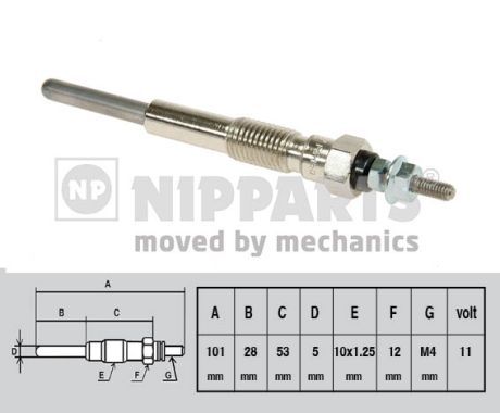 Bujie incandescenta NIPPARTS J5712007