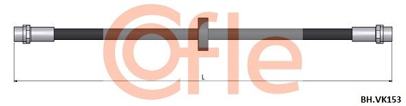 Przewód hamulcowy elastyczny COFLE 92.BH.VK153