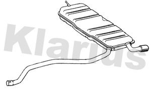 Tłumik końcowy KLARIUS 232270