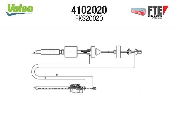 Cablu ambreiaj FTE 4102020
