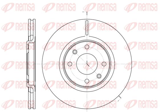Tarcza hamulcowa KAWE 6306 10