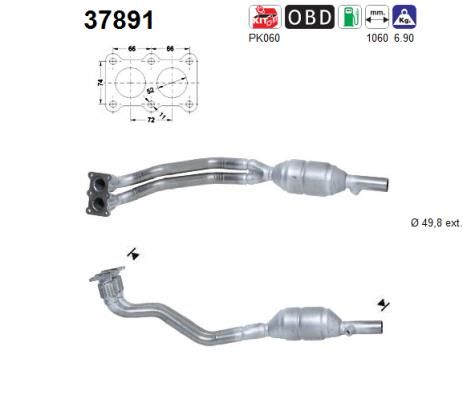 Katalizator AS 1J0254502QX