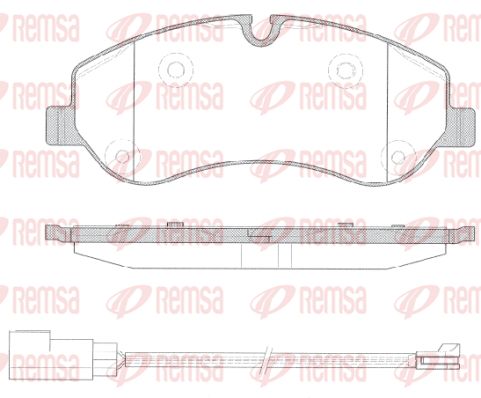 Zestaw klocków hamulcowych, hamulce tarczowe KAWE 1520 02