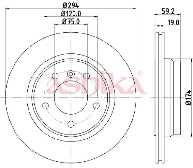 Disc frana ASHIKA 61-00-0109