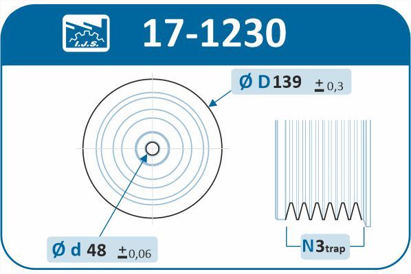 Levně Řemenice, klikový hřídel IJS GROUP 17-1230