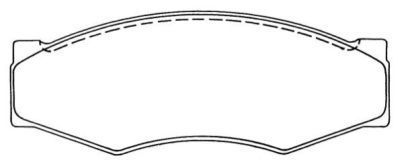 Zestaw klocków hamulcowych, hamulce tarczowe AISIN ASN-118