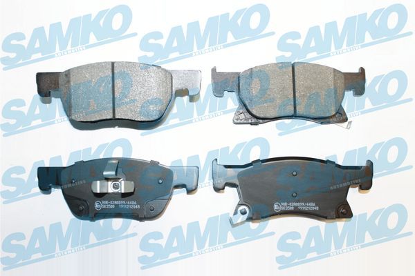 Levně Sada brzdových destiček, kotoučová brzda SAMKO 5SP2048