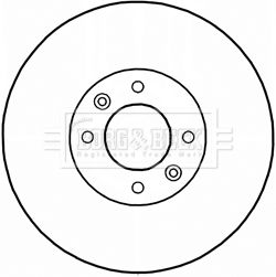 Tarcza hamulcowa BORG & BECK BBD5234