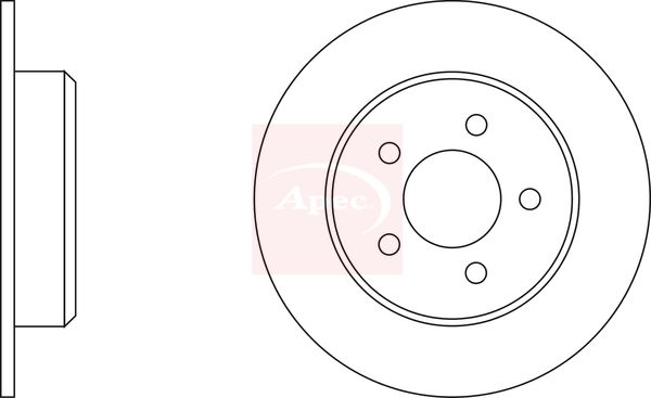 Apec - Rear Brake Disc