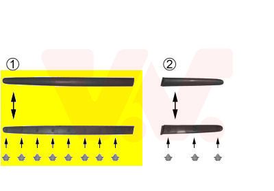 Elemente decorative/protectie, portiera VAN WEZEL 4028428