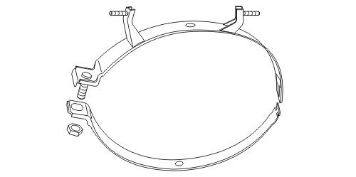 Suport, sistem de esapament ERNST 497978