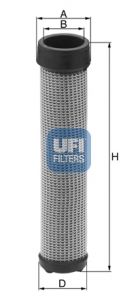 Filtru aer secundar UFI 27.A45.00