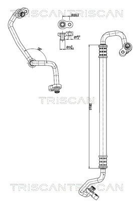 conducta presiune variabila,aer conditionat TRISCAN 9010 43004