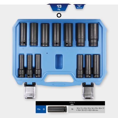 Set capete chei tubulare impact KS TOOLS BT022625