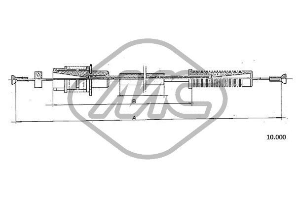 Linka gazu METALCAUCHO 80891
