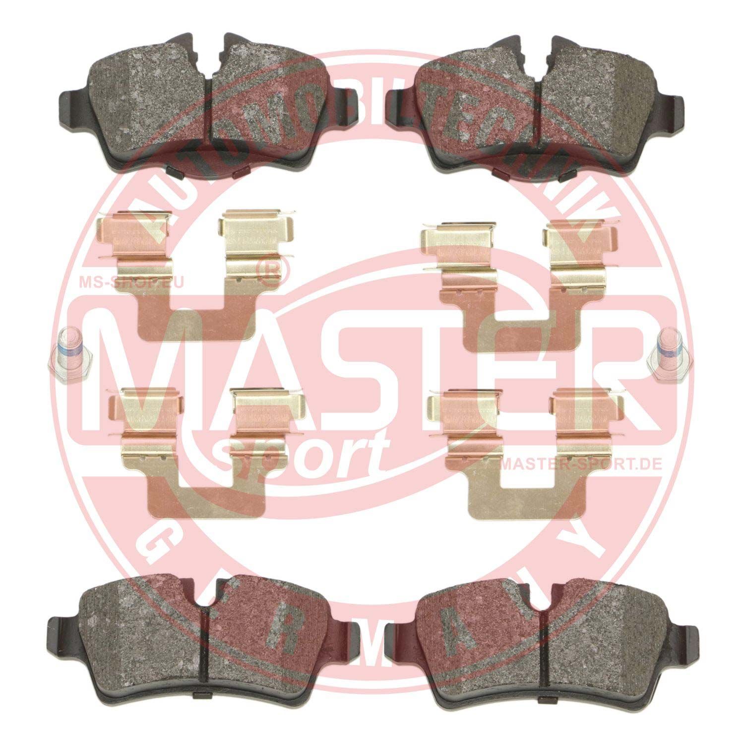 Zestaw klocków hamulcowych, hamulce tarczowe MASTER-SPORT GERMANY 13046027142N-SET-MS