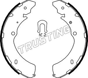 Zestaw szczęk hamulcowych TRUSTING 047.374