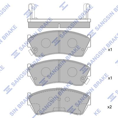 set placute frana,frana disc HI-Q SP2009