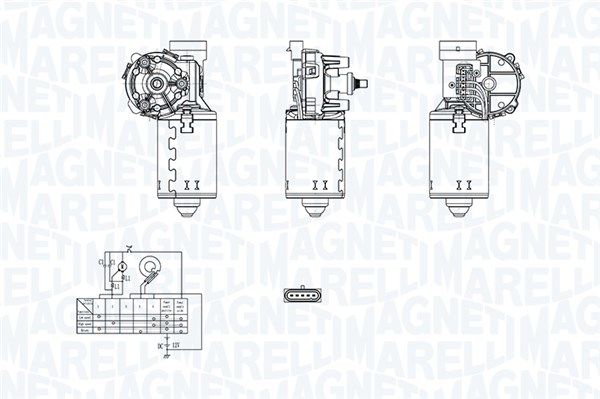 Levně Motor stěračů MAGNETI MARELLI 060500101010