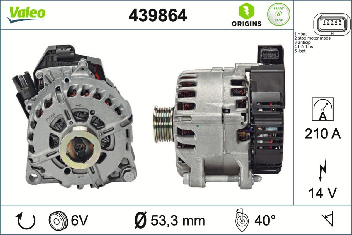 Generátor startéru VALEO 439864