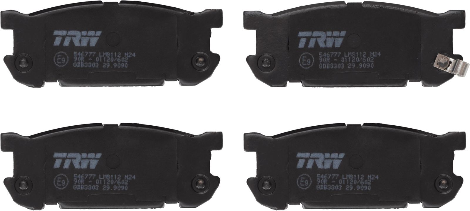 set placute frana,frana disc TRW GDB3303