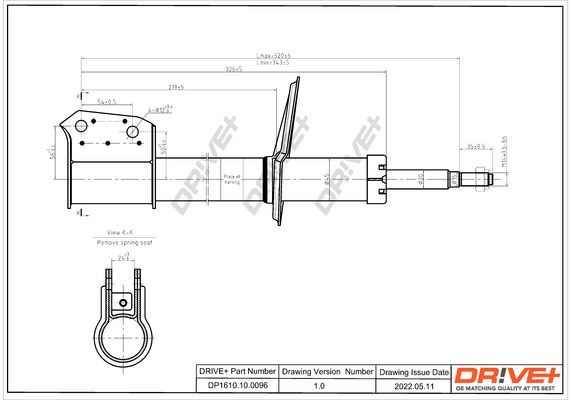 Amortyzator DR!VE+ DP1610.10.0096