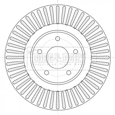 Tarcza hamulcowa BORG & BECK BBD6099S