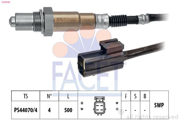 Sonda lambda FACET 10.8102