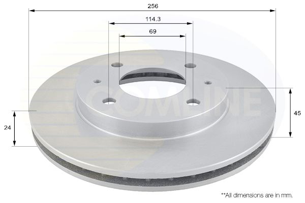 Tarcza hamulcowa COMLINE ADC0333V